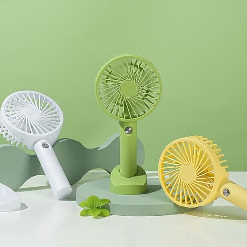 Rechargeable Handheld Cooling Fan USB Power Desktop Fan 3 Speed Adjustable for Home Travel Outdoor Camping USB and Bedroom — view 4