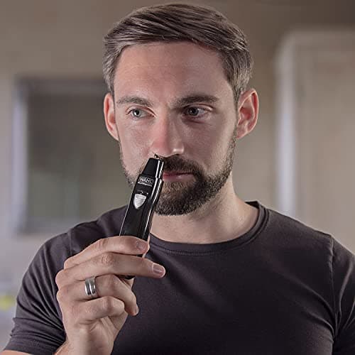 WAHL 3 in 1 Personal Trimmer, Nose Hair Eyebrow, Painless Eyebrow and Facial Hair Trimmer for Men Women, Rechargeable, Washable Heads, Black — view 4