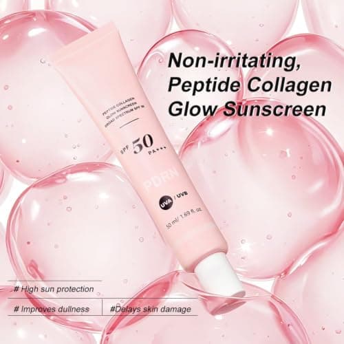 Pdrn Peptide Collagen Face Sunscreen Spf 50 Pa+++, Broad Spectrum Face Sun Cream 50ml, Lightweight Korean Style Sunscreen with Pdrn, Uva Uvb Protection, Non Greasy Daily Spf for Face & Neck — view 6