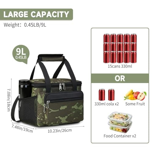 Lunch Bag for Men Mens Insulated Lunch Bag Cooler Lunch Bag for Adult Work — view 2