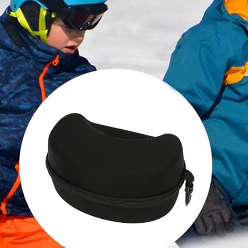Ski And Snowboard Goggle Case With Carabiner Ski Snowboard Goggle Case Snowboard Goggle Hard Protective Carrying — view 4