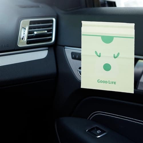 TINEASUR Disposable Storage Pe 10pcs Car Bags Garbage Material Green with Convenient No Trace Adhesive and Car Interior Use for Travel and Motion Sickness — view 6