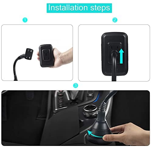 AMIGOB Cup Holder Phone Mount Adjustable Car Phone Holder Cup Holder Cell Phone of Smart Phone — view 5
