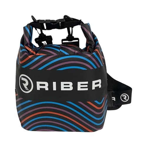 Riber Dry Bag for Kayaking, Lightweight for Canoeing and Rafting. Convertible Straps, Bum Bag, Top Handle, Shoulder Bag ROLL Bag - Watersports Bag, Outdoor Camping Bag (5L)