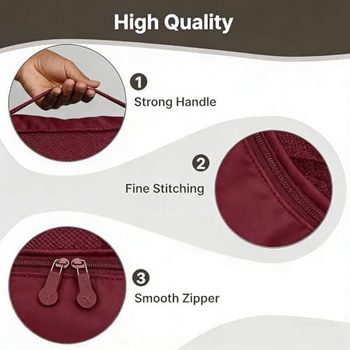Mini Packing Cubes 6 PCS, 23x18x12CM Same Size Suitcase Organiser Bags, Packing Cubes for Suitcases Mini Set Only (Weinrot, 6 x Mini) — view 6