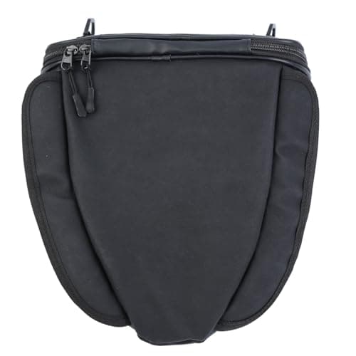 H-YEEU Motorcycle Rear Seat Bag Waterproof Pannier Rack Bag Tank Bag PU Leather Motorcycle Luggage Tail — view 6