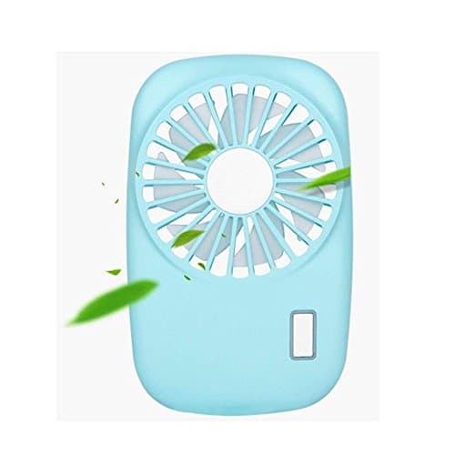 YAYY Handheld Fan Mini Fan Powerful Small Personal Portable Fan Speed Adjustable USB Rechargeable Cooling for Kids Girls Woman Home Office Outdoor Travel(blue) — view 2
