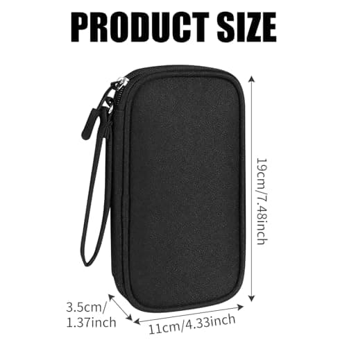 Small Travel Cable Organiser Bag, storage pouch for Earphone Power Bank — view 2