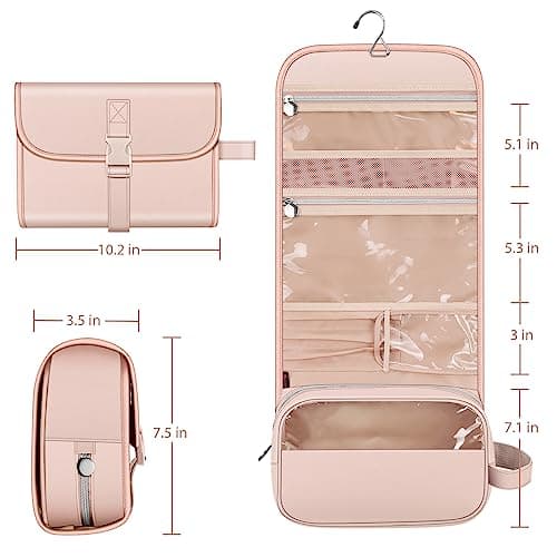 FINPAC Portable Toiletry Travel Wash Bag, Large Hanging Makeup Organiser — view 6