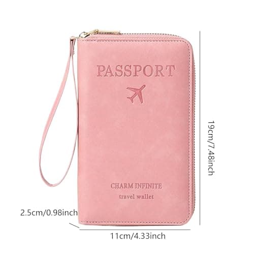 Pxcewdcx Passport Wallet Portable Waterproof Purse Organizer Money Ticket — view 5