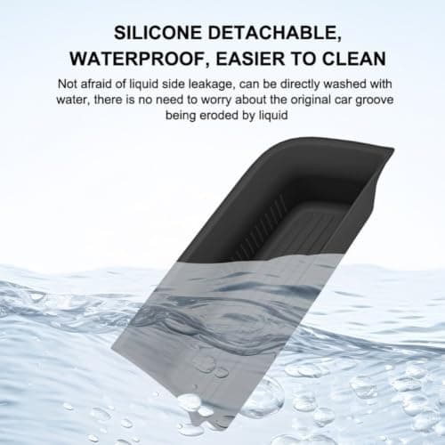 Car Door Pocket Organizer, Silicone Door Bin Liner, Anti Slip Storage — view 2