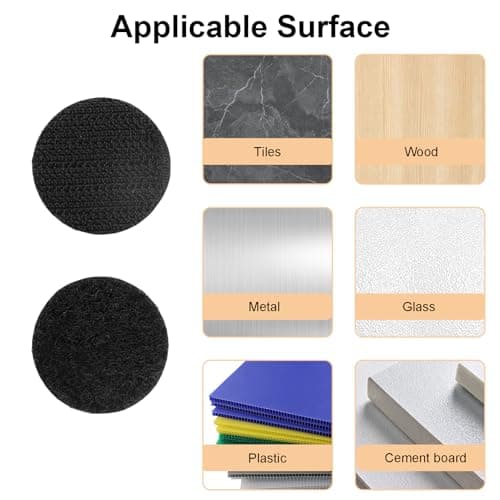 3M VHB Self Adhesive Velcro Pads, OIHCAZ 20 Pack Waterproof Heavy Duty Hook and Loop Sticky Dot (Φ3cm), Shooting Strong Sticky Hook Velcro Tapes for Home Car Outdoor Wood Phone Holder — view 4