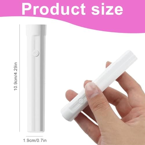 Mini UV LED Nail Lamp for Gel Nails, Handheld Curing Lamp for Gel Polish Rechargeable Portable Nail Dryer with USB Plug, Quick Dry for Nail Glue & Stickers – Travel Manicure Salon DIY at Home — view 2
