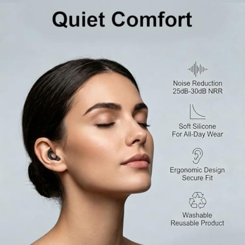 Ear Plugs for Noise Reduction, Noise Sensitivity 27dB Noise Cancelling — view 3