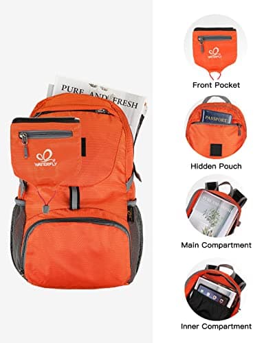 Waterfly Ultra Lightweight Foldable Backpack: 20L Packable Rucksack — view 4