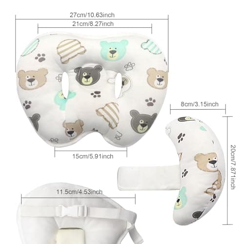 KAKIBLIN Baby Head Neck Support Pillow, 2 in 1 Banana Neck Pillow for Baby — view 5