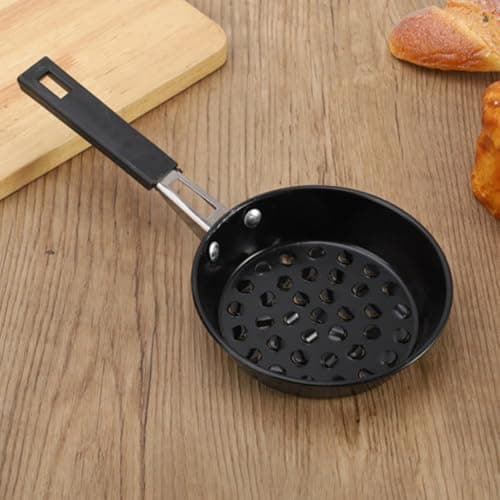 Portable Charcoal Burner Pot for Camping and Barbecue, Iron Black — view 6