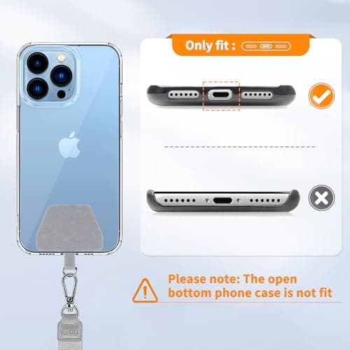 CACOE Phone Lanyard Adjustable Strap with patch Crossbody for Smartphones — view 4