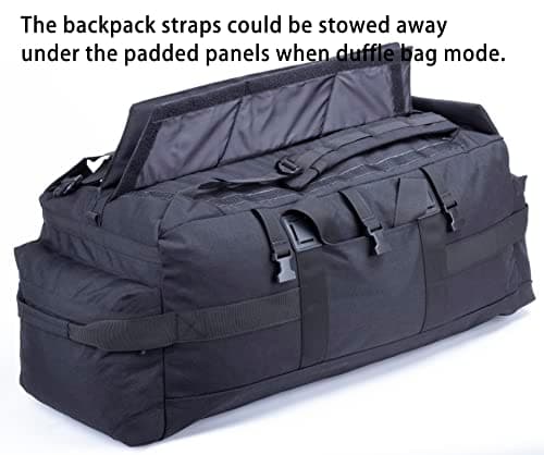 Backferry Large Military Duffle Bag Backpack Tactical Field Gear Equipment Duffel Bag Army Deployment Bag 85L — view 5