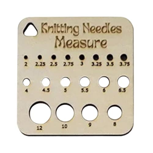 Knitting Gauge Wooden Square Tool For Measuring Wool — view 6