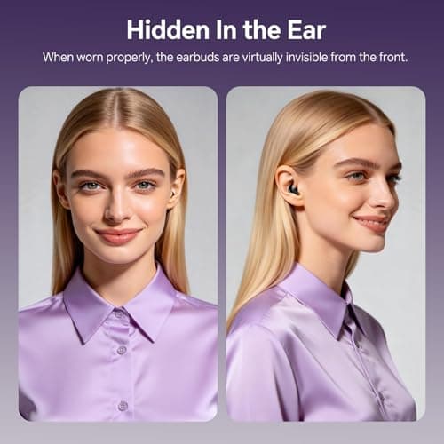 2-in-1 Invisible Earbuds Set, Flat In-Ear Sleep Earphones for Side Sleepers — view 6