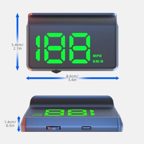 Car Heads up Display with Digital Odometer and HUD Projection Function — view 2