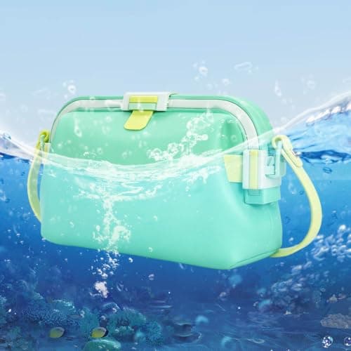 Waterproof Silicone Bag Multipurpose Swimming Equipment Pouches Foldable Swim Tote Bags with Adjustable Shoulder Strap for Wet Clothes Beach Gym Travel Outdoor Picnic Camping — view 4