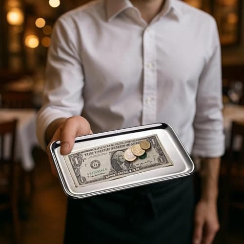 IMEEA® Small Rectangle Organizer Tray for Wallets, Cash, Coins, Keys, and Jewelry SUS304 Stainless Steel, 20.5 x 11.5cm, 2-Piece (Silver) — view 6