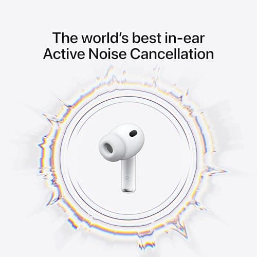 Apple AirPods Pro 3 Wireless Earbuds, Active Noise Cancellation, Live Translation, Heart Rate Sensing, Hearing Aid Feature, Bluetooth Headphones, Spatial Audio, High‑Fidelity Sound, USB‑C Charging — view 2