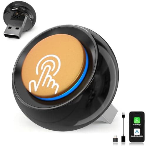 Wireless CarPlay & Android Auto Adapter UK with 2026 Upgraded Switch Button