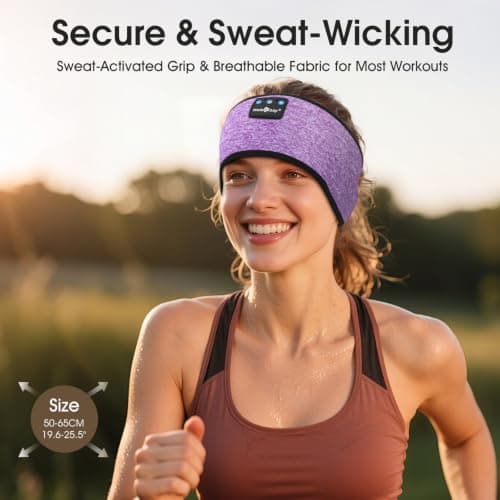 MUSICOZY Sleep Headphones Headband for Side Sleepers Bluetooth 5.4 — view 6