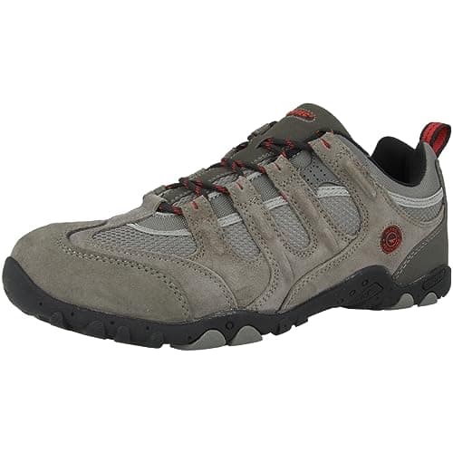 Hi-Tec Quadra Classic Men Low Rise Hiking Boots, Grey (Charcoal/Black/Red 053), 10 UK (44 EU) — view 4