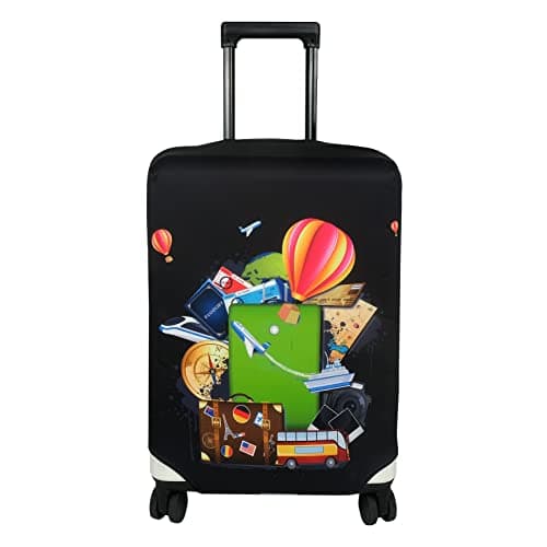 Explore Land Travel Luggage Cover Suitcase Protector Fits 18-22 Inch Luggage (Travel, S)