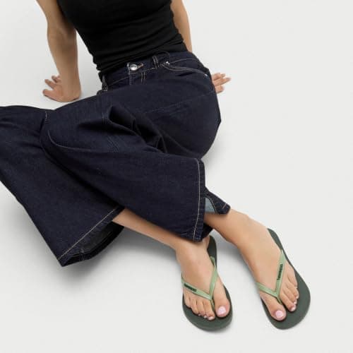 Havaianas Slim Logo Pop Up Women Flipflop Olive Green 6/7 UK — view 3