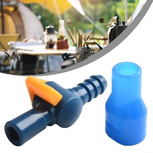 Hydration Pack Bite Valve Replacement with Shut Off Switch - Silicone Tube Nozzle for Water Reservoir Backpack Outdoor Hiking(A Straight) — view 4