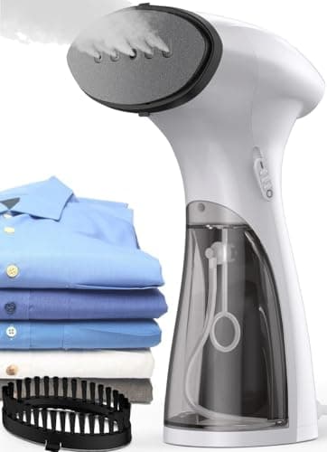 OLAYMEY Handheld Clothes Steamer 1600W, 25g Jet Steam, Fast Heat-up