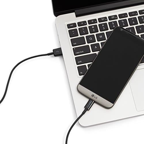 Amazon Basics USB-C to USB-A 2.0 Fast Charger Cable, 480Mbps Speed, USB-IF Certified, for Apple iPhone 16/15, iPad, Samsung Galaxy, Tablets, Laptops, 1.8 m, Black — view 5