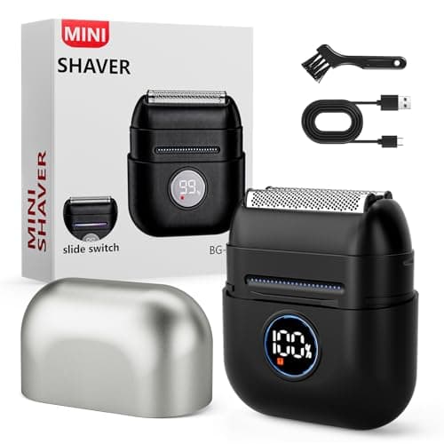 Foil Shaver for Men, Electric Razor for Men with 3 Floating Blades for Travel, USB-C Charging, IPX7 Waterproof Mini Electric Foil Shaver for Smooth Shaving