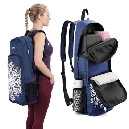 Gonex Yoga Mat Bag Convertible Backpack Blocks Carrier Wet Pocket