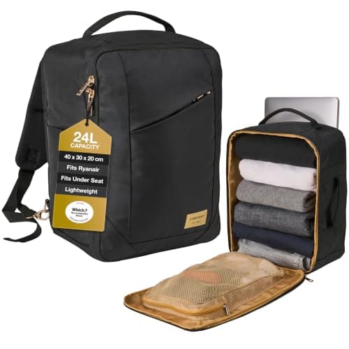 Cabin Max Ryanair Cabin Bags 40x30x20 Underseat Bag - Travel Backpack 24L