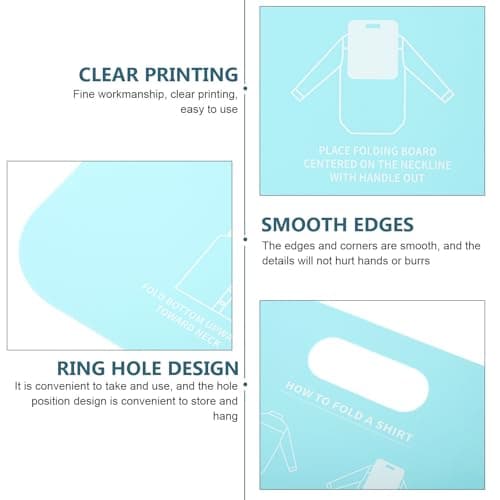 2pcs Shirt Folding Board Adult PP Foldable Clothes Packing Aid — view 3