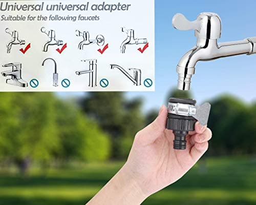 ZhiheHui 2 pcs 16 mm Universal Tap Connector Adapter Mixer Kitchen Garden Hose Fitting Clamp — view 5
