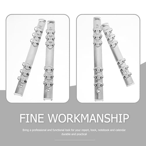 4pcs Stainless Steel Binder Creative File Clip — view 3
