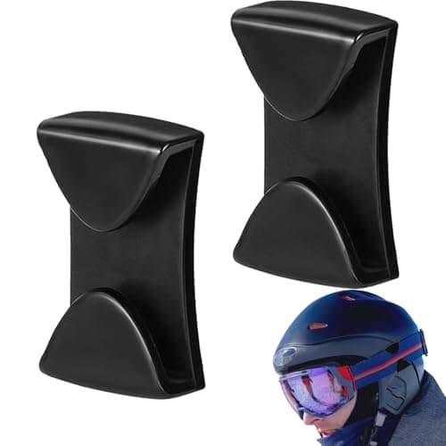 Furtryvl 4 Pieces Goggle Clip, Winter Sports Goggle Clip, Adhesive Ski Helmet Goggle Clip Replacement Goggle Clip, Goggle Grip Quick Release Goggle Clips for Ski/Snowboard Helmets to Fix Goggles — view 2