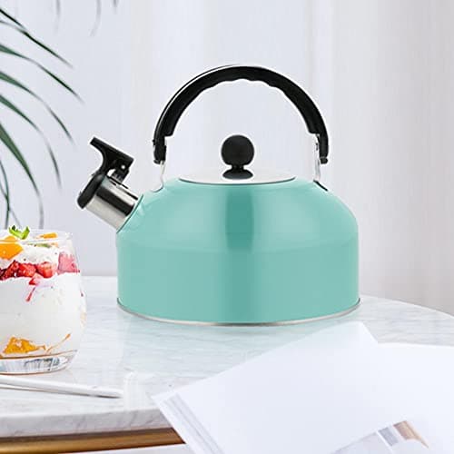 Aramox Camping Whistling Tea Kettle, 1.5L Capacity (Sky Blue) — view 3