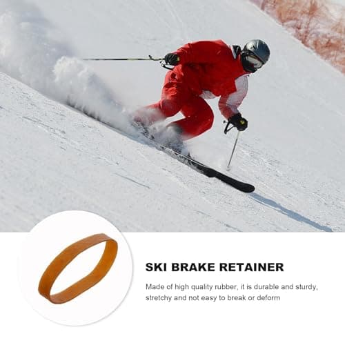 HEANUJJ Elastic Rubber Ski Brake Retainers Bands Thick Stretchy Rubber Bands for Winter Sports Accessories, for Securing Ski Brakes during Travel and Storage — view 5
