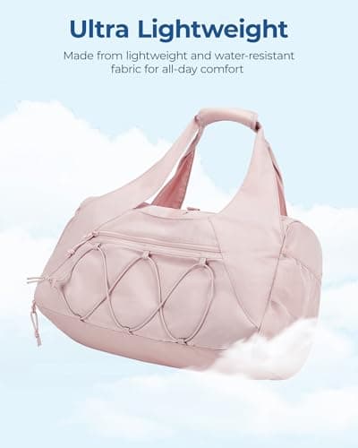 BAGSMART 25L Womens Gym Bag, Shoes Wet Compartment, Sports Duffle for Yoga — view 6