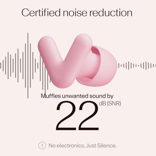 Alpine Silence Ear Plugs 22dB Everyday Calm 4 Tip Sizes XS/S/M/L Pink — view 3