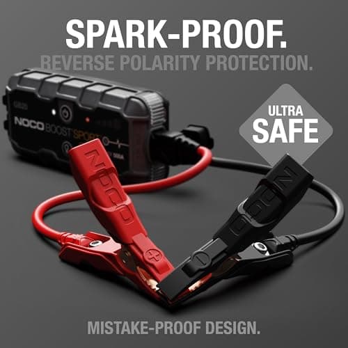 NOCO Boost GB20: 500A UltraSafe Jump Starter Power Pack – 12V Car Battery Booster, Portable Power Bank & Jump Leads - For 4.0L Petrol Engines — view 3