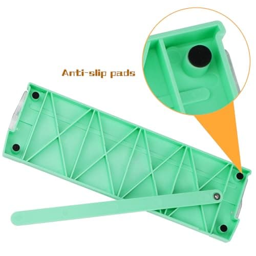 Mini Paper Cutter,Paper Trimmer Guillotine A4 A5 with Automatic Security Safeguard for Paper Label Card, Craft Paper and Photos (Green) — view 6